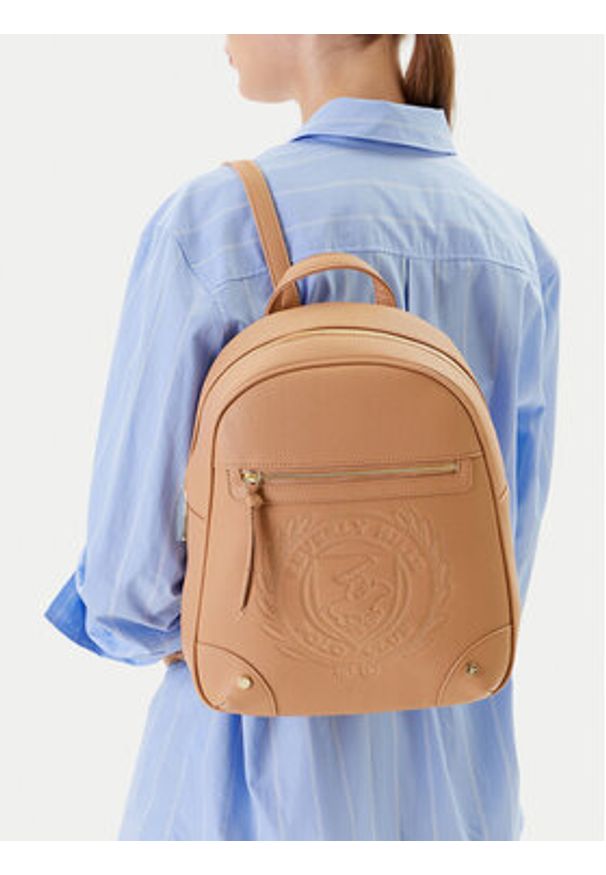 Beverly Hills Polo Club Plecak BHPC-K-031-06 Beżowy. Kolor: beżowy. Materiał: materiał, syntetyk
