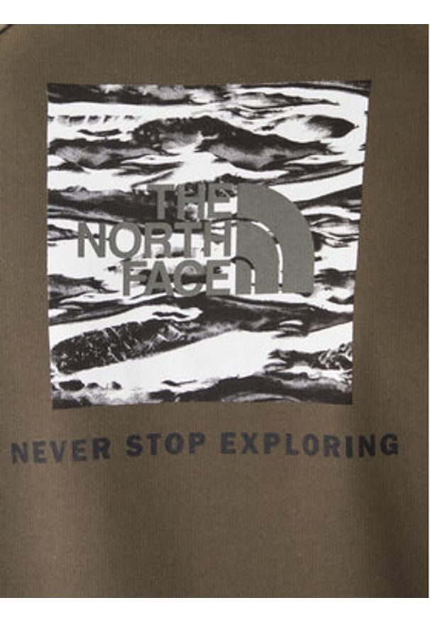 The North Face Bluza Edge Of Light NF0A8E3K Zielony Regular Fit. Kolor: zielony. Materiał: bawełna