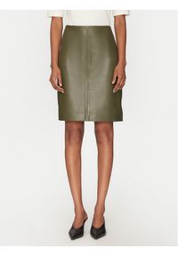 2NDDAY Spódnica skórzana 2251551606 190515 Zielony Regular Fit. Kolor: zielony. Materiał: skóra #1