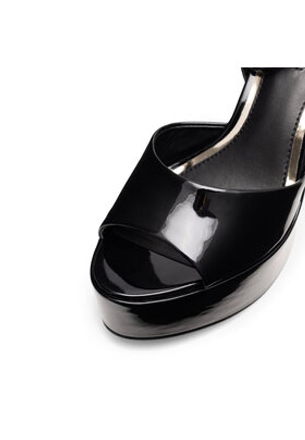 Nine West Sandały CHANDA ZL23031CC Czarny. Kolor: czarny. Materiał: skóra