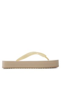 Calvin Klein Jeans Japonki Beach Sandal Flatform Monologo YW0YW01617 Écru. Materiał: syntetyk #5