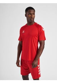 Koszulka sportowa męska Hummel Core XK Poly T-Shirt S/S. Kolor: czerwony, wielokolorowy, różowy