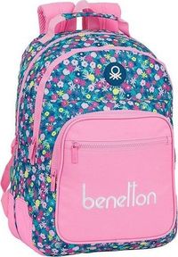 Benetton Plecak szkolny Benetton Blooming Różowy. Kolor: różowy #1
