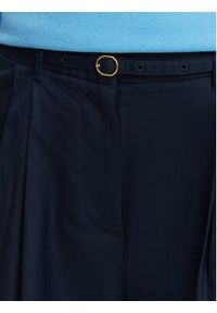 TOMMY HILFIGER - Tommy Hilfiger Spodnie materiałowe WW0WW48884 Granatowy Wide Leg. Kolor: niebieski. Materiał: bawełna #2
