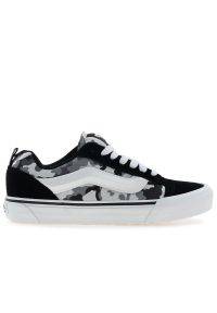 Buty męskie Vans KNU Skool VN000D22BZW1 - czarne. Okazja: na co dzień. Zapięcie: pasek. Kolor: czarny. Materiał: guma, tkanina, zamsz. Szerokość cholewki: normalna. Model: Vans Old Skool
