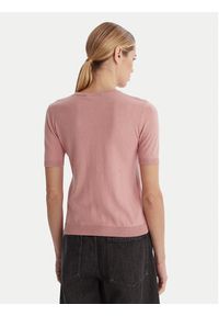 Weekend Max Mara T-Shirt Gabarra 2615361081 Różowy Slim Fit. Kolor: różowy. Materiał: jedwab, bawełna #5