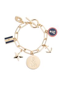 Lauren Ralph Lauren - LAUREN RALPH LAUREN Bransoletka Br 7.25In Nautical Charm Flex 14B00464 Złoty. Materiał: metalowe. Kolor: złoty