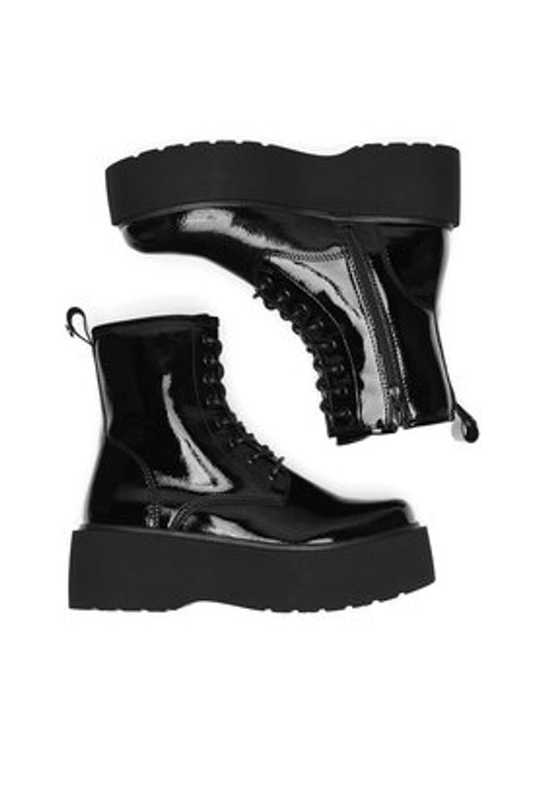 DeeZee Trzewiki WS101-08A Czarny. Kolor: czarny. Materiał: materiał