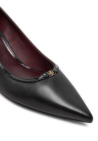 Tory Burch Czółenka Double T Buckle 160124 Czarny. Kolor: czarny. Materiał: skóra. Obcas: na szpilce #4