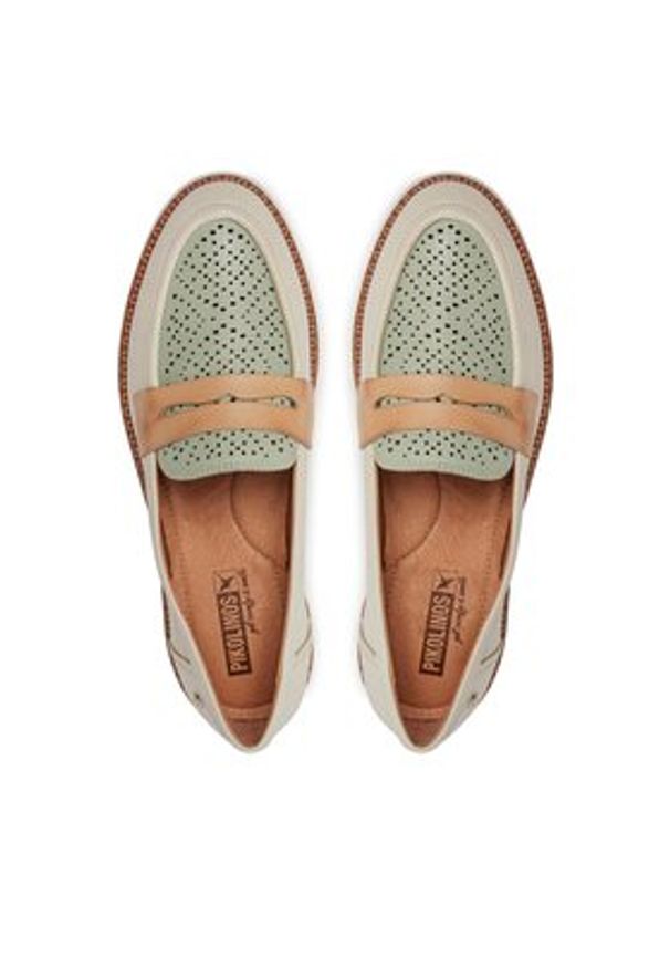 Pikolinos Mokasyny Henares W1A-3864C1 Biały. Kolor: biały. Materiał: skóra