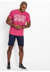 bonprix - Bermudy chino, Regular Fit. Kolor: niebieski