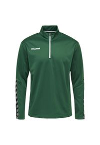 Bluza do piłki ręcznej dla dzieci Hummel demi-zip hml AUTHENTIC. Kolor: biały, zielony, wielokolorowy. Materiał: materiał. Sport: piłka ręczna, fitness
