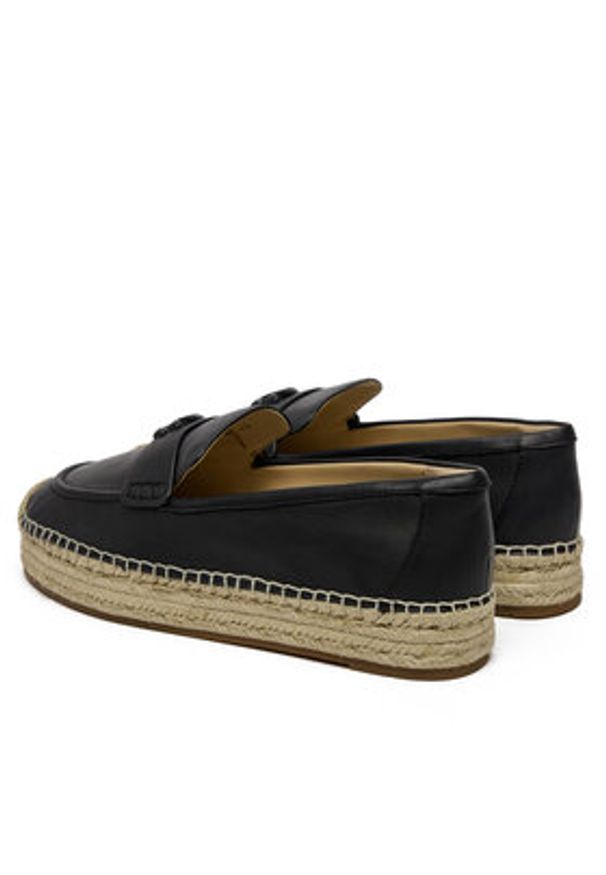 Coach Espadryle Camilla CR045 Czarny. Kolor: czarny. Materiał: skóra