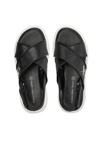 Calvin Klein Jeans Sandały Platform Sanadal V3A2-80831-1688 S Czarny. Kolor: czarny. Materiał: skóra #3
