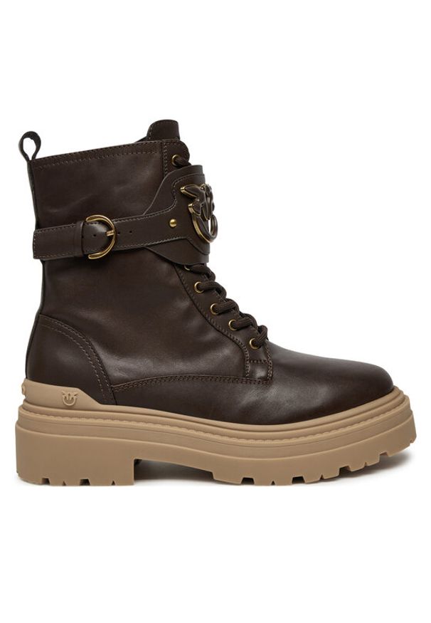 Pinko - PINKO Trapery MIA 07 SD0147 P001 L56 Brązowy. Kolor: brązowy. Materiał: skóra, syntetyk