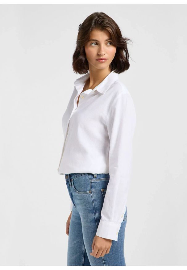 Lee - DAMSKA KOSZULA LEE POCKETLESS SHIRT BRIGHT WHITE 112363627