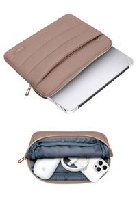 TECH-PROTECT - Tech-Protect Puffy 15''-16'' brązowy. Kolor: brązowy. Materiał: materiał. Styl: casual, elegancki