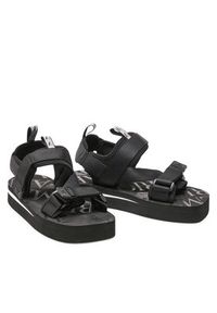 Emporio Armani Sandały X4P113 XN170 K001 Czarny. Kolor: czarny. Materiał: materiał #8