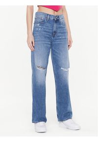 Tommy Jeans Jeansy Betsy DW0DW14798 Niebieski Wide Leg. Kolor: niebieski