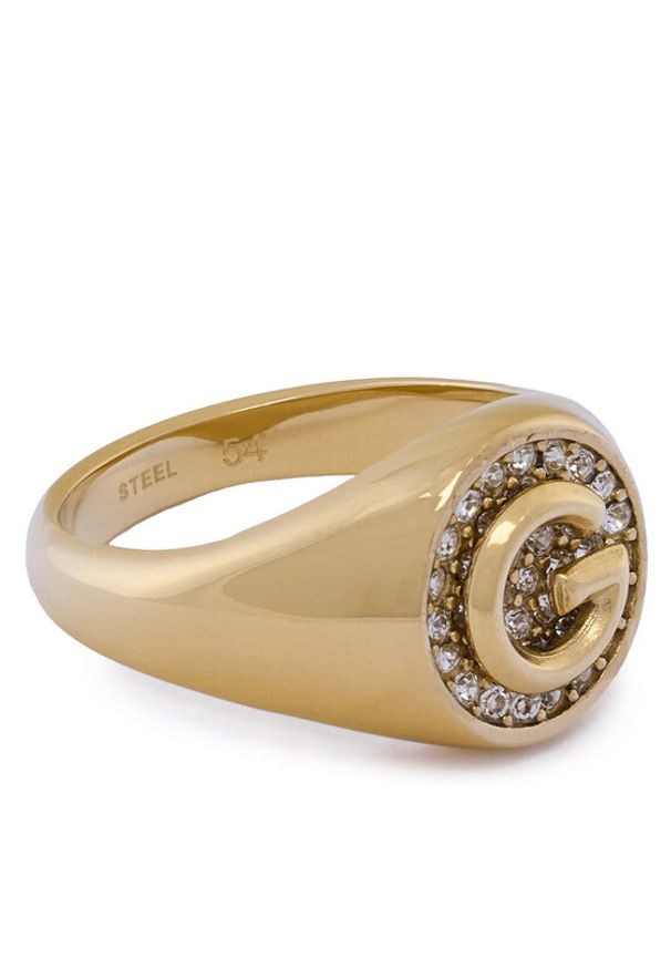 Guess Pierścionek JUBR05 449JW Złoty. Materiał: metalowe. Kolor: złoty