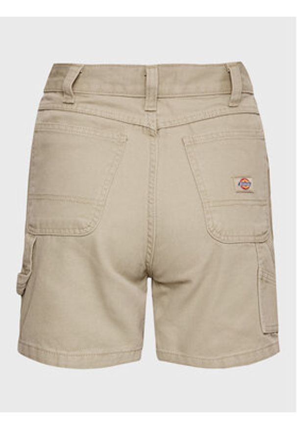 Dickies Szorty jeansowe Duck Canvas DK0A4XRSF02 Beżowy Regular Fit. Kolor: beżowy. Materiał: jeans, bawełna