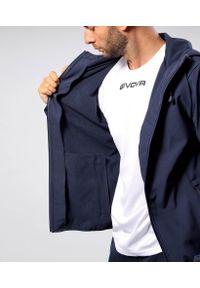 Unisex Givova Softshell Kurtka Niebieska XL - Wiatroodporna i Oddychająca. Kolor: niebieski. Materiał: poliester