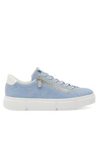 Rieker Sneakersy N5952-10 Błękitny. Kolor: niebieski