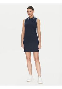 Guess Sukienka codzienna V5GK04 KCOK1 Granatowy Regular Fit. Okazja: na co dzień. Kolor: niebieski. Materiał: bawełna. Typ sukienki: proste. Styl: casual #3