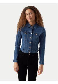 Vero Moda Kurtka jeansowa Luna 10279492 Niebieski Slim Fit. Kolor: niebieski. Materiał: bawełna