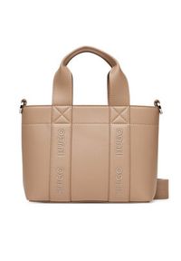 Hugo - HUGO Torebka 50547473 Beżowy. Kolor: beżowy. Materiał: skórzane #5