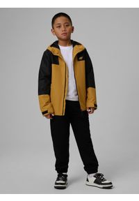 4f - 4F Kurtka przejściowa membrana 5000 chłopięca - brązowa 164 (13-14 lat). Okazja: na co dzień. Kolor: brązowy. Sezon: lato. Styl: casual #2