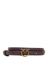 Pinko - PINKO Pasek Damski Love Berry H1 Belt AI 25-26 PLT01 102148 A0F1 Fioletowy. Kolor: fioletowy. Materiał: skóra