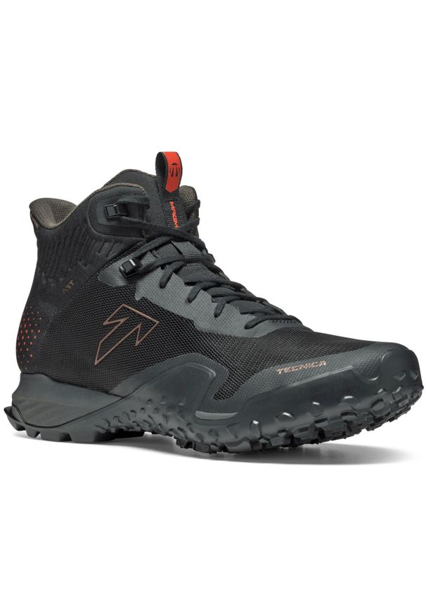 TECNICA - Buty turystyczne męskie Tecnica Magma 2.0 S MID GTX. Kolor: czarny. Materiał: zamsz, tkanina. Sport: turystyka piesza