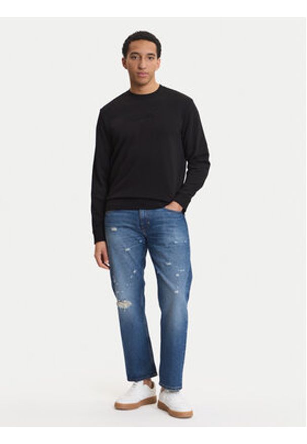 Guess Bluza M6GQ07 K3045 Czarny Regular Fit. Kolor: czarny. Materiał: bawełna