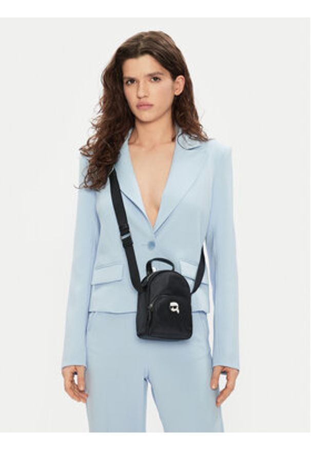 Karl Lagerfeld - KARL LAGERFELD Plecak A1W32041 Czarny. Kolor: czarny. Materiał: skóra
