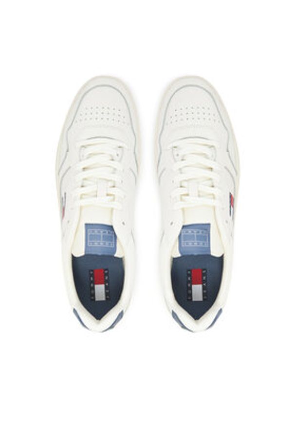 Tommy Jeans Sneakersy (New)Tjm Cupsole Leather Ess EM0EM01443 Biały. Kolor: biały. Materiał: skóra
