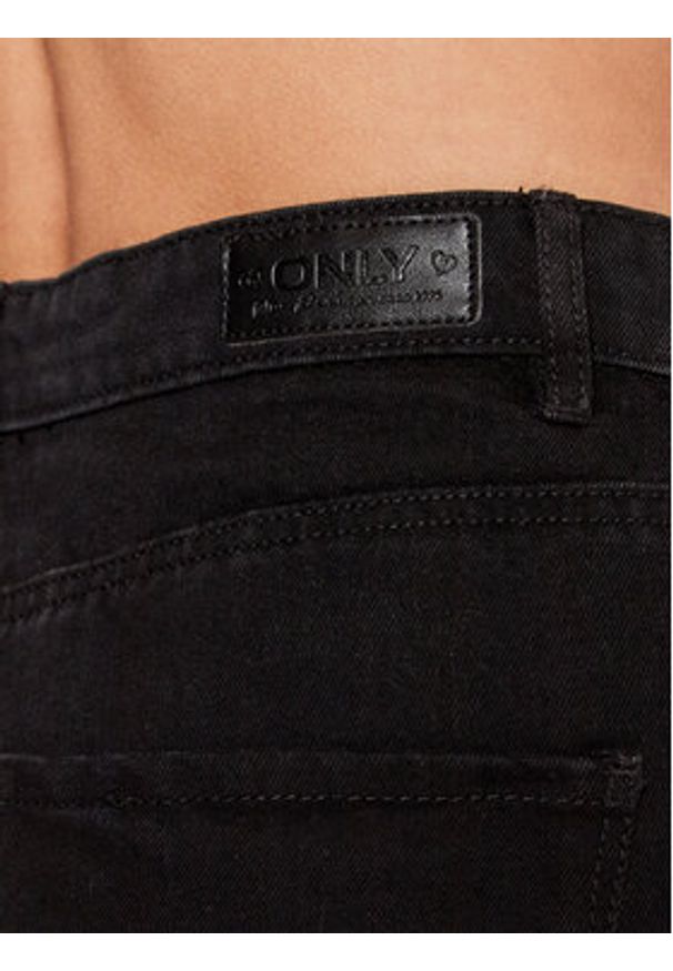 only - ONLY Szorty jeansowe Vega 15230571 Czarny Mom Fit. Kolor: czarny. Materiał: bawełna