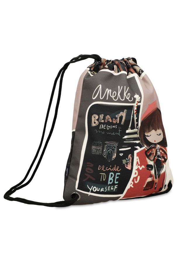 Kolorowy Worek Anekke Stylowy Plecak Damski. Wzór: kolorowy. Styl: elegancki