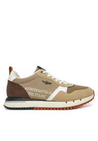 Sneakersy Aeronautica Militare. Kolor: beżowy