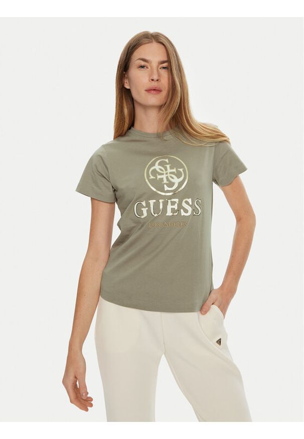 Guess T-Shirt V4BI00 I3Z14 Szary Regular Fit. Kolor: szary. Materiał: bawełna