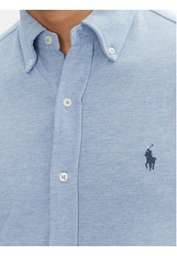 Polo Ralph Lauren Koszula 710654408025 Niebieski Regular Fit. Typ kołnierza: polo. Kolor: niebieski. Materiał: bawełna #6