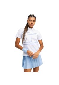 SIROKO - Damska tenisowa koszulka polo pique sport.tennis Siroko Court White. Typ kołnierza: polo. Kolor: biały. Długość rękawa: krótki rękaw. Długość: krótkie. Sport: tenis #1