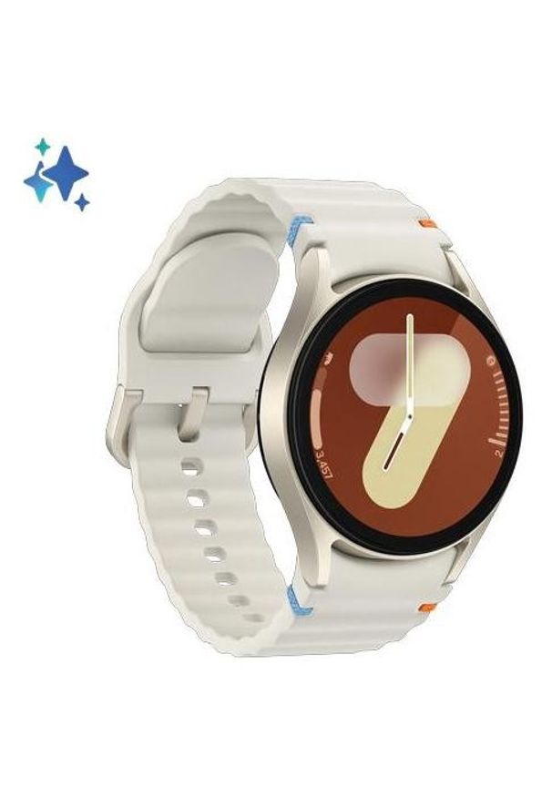 SAMSUNG - Samsung Galaxy Watch 7 LTE 40mm Kremowy (L305). Rodzaj zegarka: cyfrowe. Kolor: kremowy. Materiał: skóra. Styl: casual