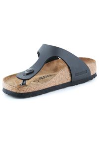 Japonki Birkenstock Gizeh W 0043693 czarne. Kolor: czarny. Materiał: materiał, zamsz, welur, skóra