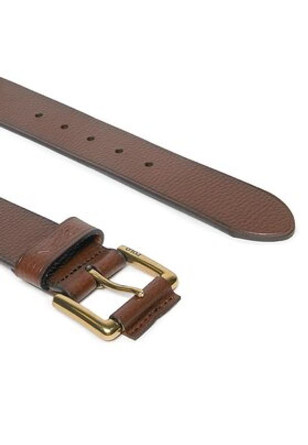 Polo Ralph Lauren Pasek Męski 405898669002 Brązowy. Kolor: brązowy. Materiał: skóra