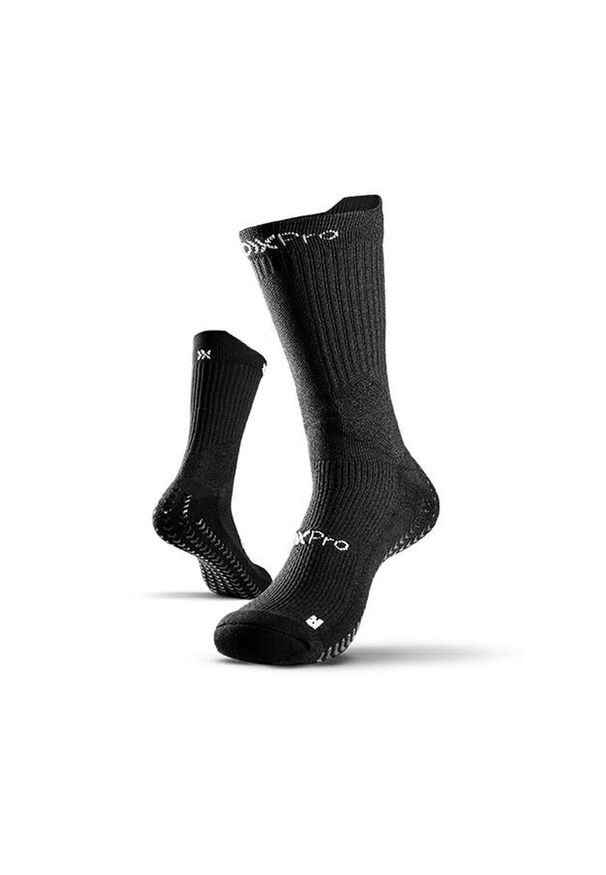 GEARXPRO - Skarpety do koszykówki SOXPro Fast Break Grip antyskręceniowe w kolorze czarnym. Kolor: czarny. Sport: koszykówka
