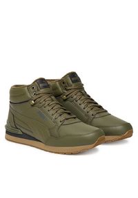 Puma Sneakersy St Runner V4 Mid 402893 06 Khaki. Kolor: brązowy. Materiał: skóra #5