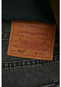 Levi's® - Levi's szorty jeansowe męskie kolor szary. Okazja: na spotkanie biznesowe, na co dzień. Kolor: szary. Materiał: jeans. Styl: biznesowy, casual #2