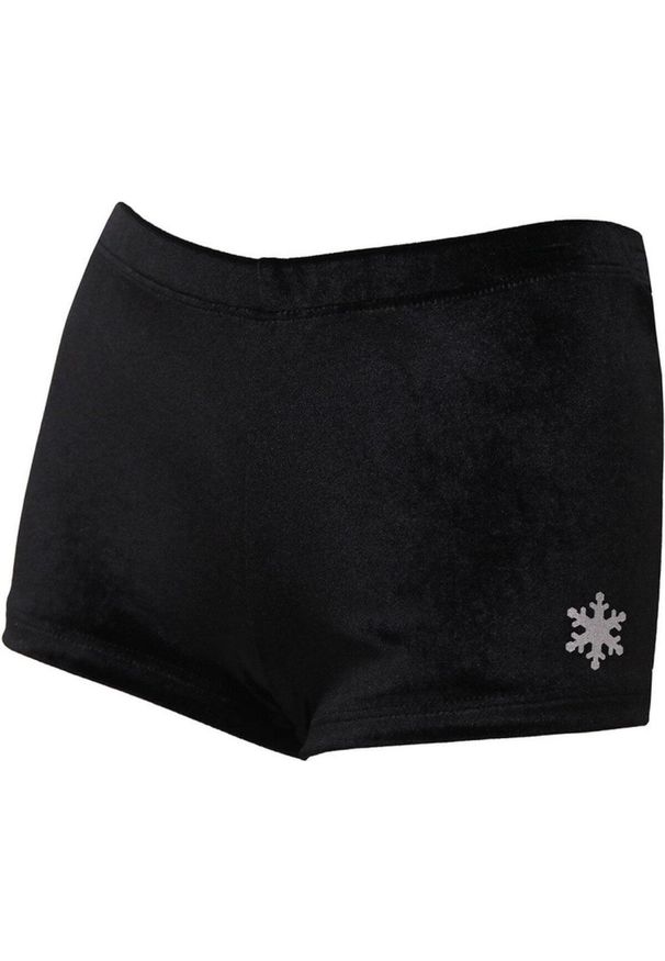 SNOWFLAKE - Spodenki gimnastyczne - dziecięce - czarne - Adult Medium (AM). Kolor: czarny
