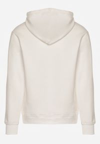 Born2be - Biała Bluza z Bawełną Kapturem i Sznurkami Amatusa. Okazja: do domu, na co dzień. Typ kołnierza: kaptur. Kolor: biały. Materiał: bawełna. Styl: casual, klasyczny #2